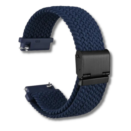 Blue Braided Nylon Watch Band