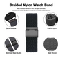 Blue Braided Nylon Watch Band