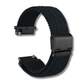 Black Braided Nylon Watch Band